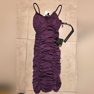 2000s Vintage Ruched Bebe Party Dress